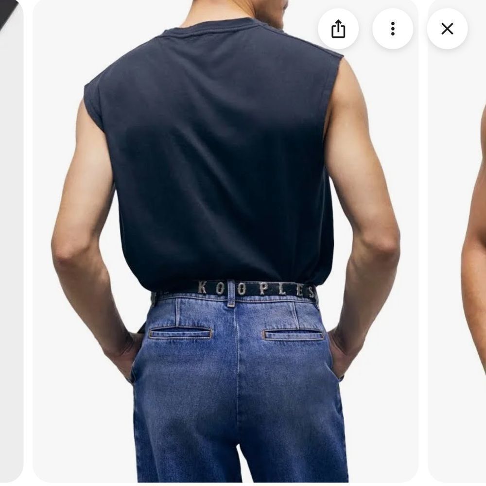 The Kooples Western-Style Leather Belt NWT - Picture 4 of 11